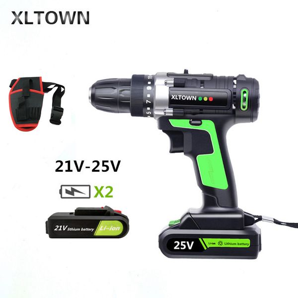 xltown 25v electric screwdriver multi-function rechargeable electric drill household power tools with 2 battery lithium drill
xltown 25v electric screwdriver multi-function rechargeable electric drill household power tools with 2 battery lithium drill