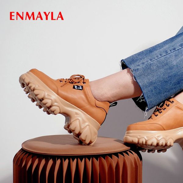 enmayla 2020 casual lace-up luxury shoes women designers basic genuine leather square heel pu women heels leisure high heels, Black
enmayla 2020 casual lace-up luxury shoes women designers basic genuine leather square heel pu women heels leisure high heels, Black