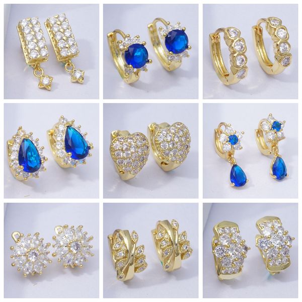 27 different styles new 2020 heart geometric gold earrings pave zircon hoop earrings for women gifts fashion jewelry, Golden;silver
27 different styles new 2020 heart geometric gold earrings pave zircon hoop earrings for women gifts fashion jewelry, Golden;silver