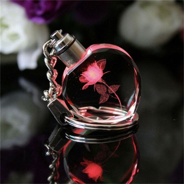 colorful led key chain heart-shaped crystal glowing rose car key chain for bag pendant for christmas gift sp2090, Silver
colorful led key chain heart-shaped crystal glowing rose car key chain for bag pendant for christmas gift sp2090, Silver
