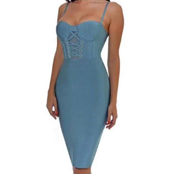 new arrival red black blue sleeveless spaghetti strap bandage dress 2019 celebrity evening party women club dresses, Black;gray 
new arrival red black blue sleeveless spaghetti strap bandage dress 2019 celebrity evening party women club dresses, Black;gray