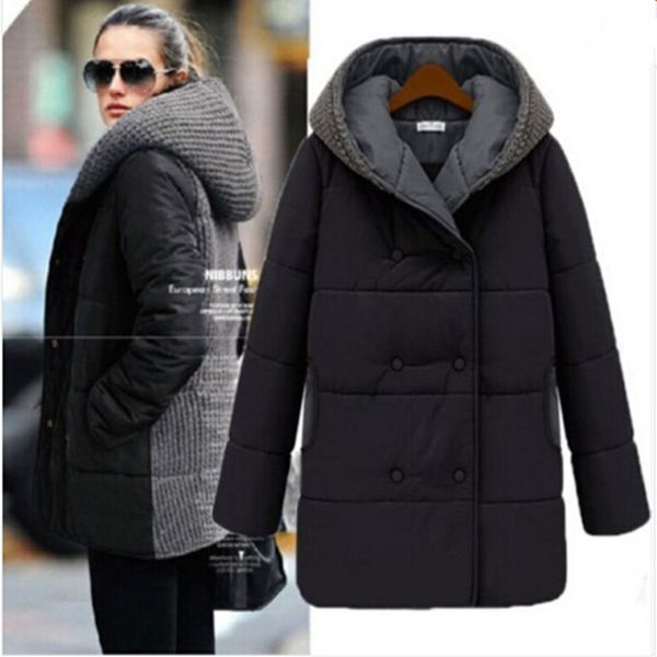 ailooge 2017 new winter jacket women wool stitching slim thickening medium-long sections fashion women cotton coats, Black
ailooge 2017 new winter jacket women wool stitching slim thickening medium-long sections fashion women cotton coats, Black