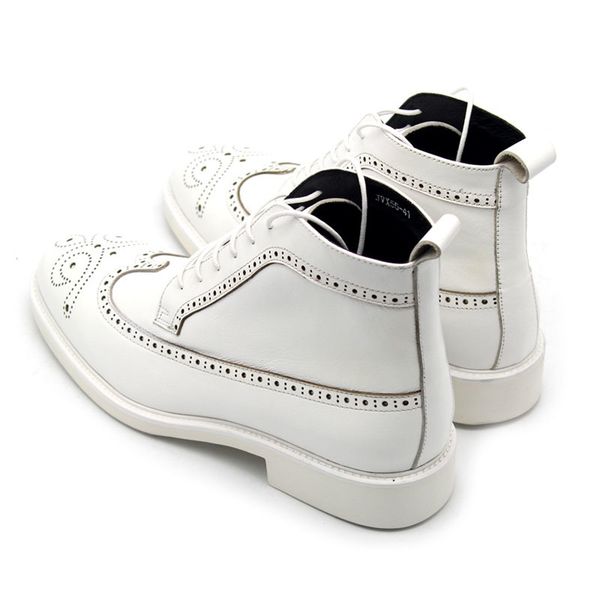 classic derby shoes men white ankle boots 2020 designer handmade lace up high sneakers genuine leather boots men plus size, Black
classic derby shoes men white ankle boots 2020 designer handmade lace up high sneakers genuine leather boots men plus size, Black