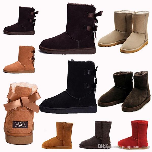 2020 designer women winter snow boots fashion australia classic short bow boots ankle knee bow girl mini bailey boot, Black
2020 designer women winter snow boots fashion australia classic short bow boots ankle knee bow girl mini bailey boot, Black