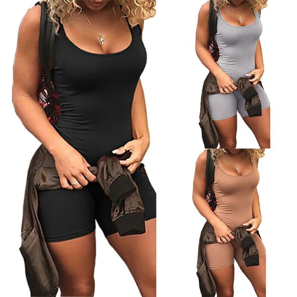 black gray khaki playsuits new summer sleeveless short pants romper for women club body suit femme one piece playsuits, Black;white
black gray khaki playsuits new summer sleeveless short pants romper for women club body suit femme one piece playsuits, Black;white