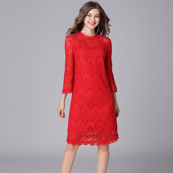 2020 spring summer womens stand collar ruffled 3/4 flare red black dress , korean woman female slim 4xl 5xl dresses, Black;gray
2020 spring summer womens stand collar ruffled 3/4 flare red black dress , korean woman female slim 4xl 5xl dresses, Black;gray