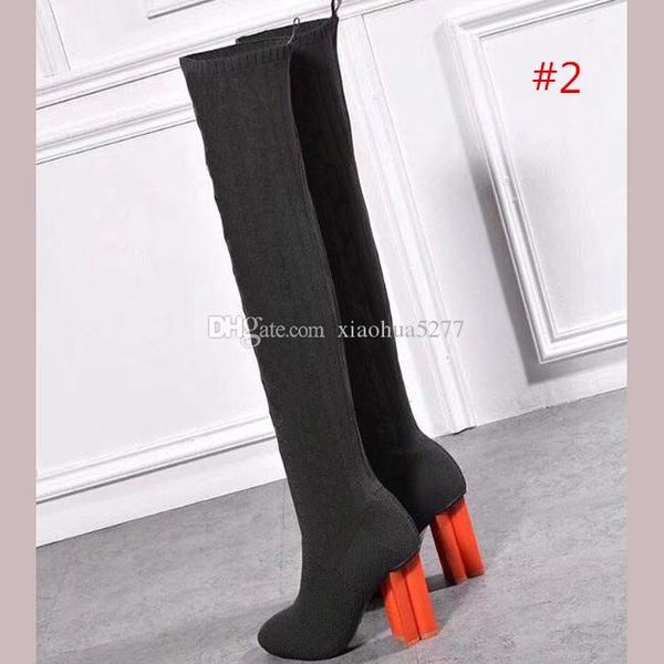 fashion quality 2woman shoes in autumn and winter knitted elastic boots luxuryl designers long boots socks boots large size high, Black
fashion quality 2woman shoes in autumn and winter knitted elastic boots luxuryl designers long boots socks boots large size high, Black