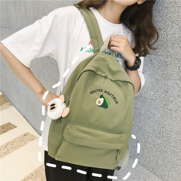 avocado wool ball nylon student backpack female high-capacity college wind school bag sports outdoor travel bag mochilas
avocado wool ball nylon student backpack female high-capacity college wind school bag sports outdoor travel bag mochilas