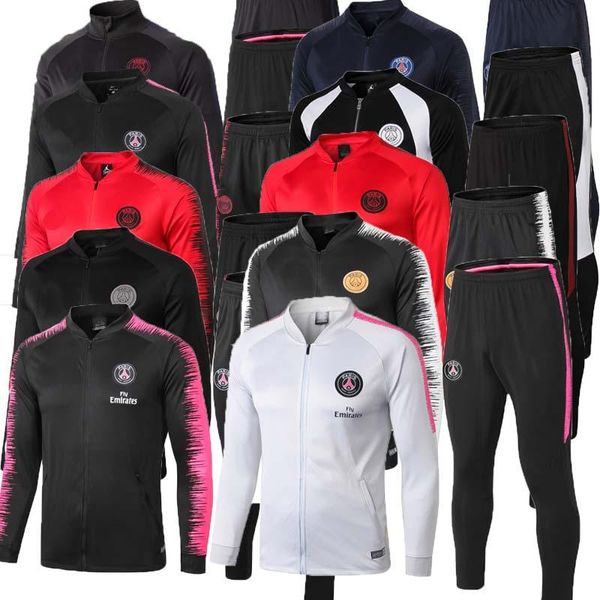 19 20 cavani paris soccer jacket training suit 2018 psg mbappe chandal maillot de football full zipper tracksuit, Black
19 20 cavani paris soccer jacket training suit 2018 psg mbappe chandal maillot de football full zipper tracksuit, Black