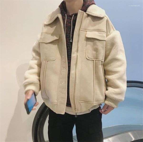 coats fashoin faux lamb wool fleece warm coats mens casual long sleeved outerwear winter mens designer, Black;brown
coats fashoin faux lamb wool fleece warm coats mens casual long sleeved outerwear winter mens designer, Black;brown