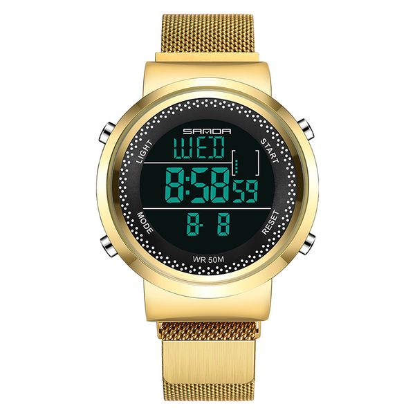 2019 new stainless steel mesh belt men's digital watches boy girl student simple waterproof women wristwatch electronic clock, Slivery;brown
2019 new stainless steel mesh belt men's digital watches boy girl student simple waterproof women wristwatch electronic clock, Slivery;brown