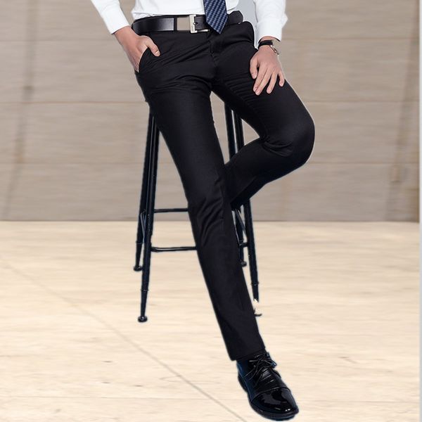 men's trousers slim summer thin section black business suit dress pants men work pants straight from pantalon homme
men's trousers slim summer thin section black business suit dress pants men work pants straight from pantalon homme