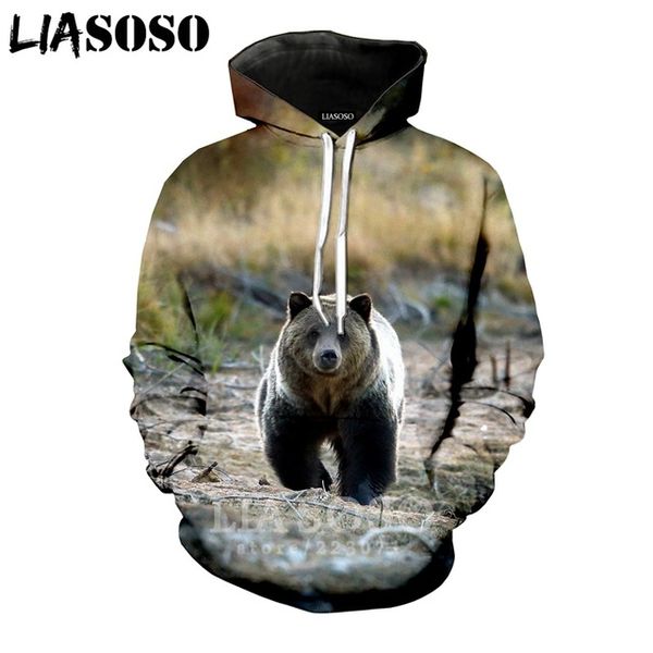 2019newliasoso winter new men women fashion sweatshirt 3d print animal bear hoodies long sleeve round neck harajuku pullover, Black
2019newliasoso winter new men women fashion sweatshirt 3d print animal bear hoodies long sleeve round neck harajuku pullover, Black