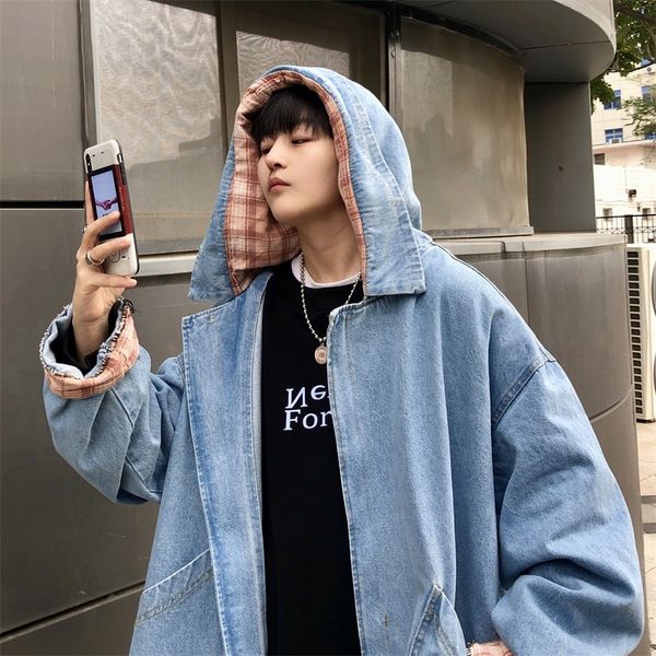 2019 spring new explosion denim loose trend coat streetwear chaqueta hombre fashion favourite england punk style, Black;brown
2019 spring new explosion denim loose trend coat streetwear chaqueta hombre fashion favourite england punk style, Black;brown