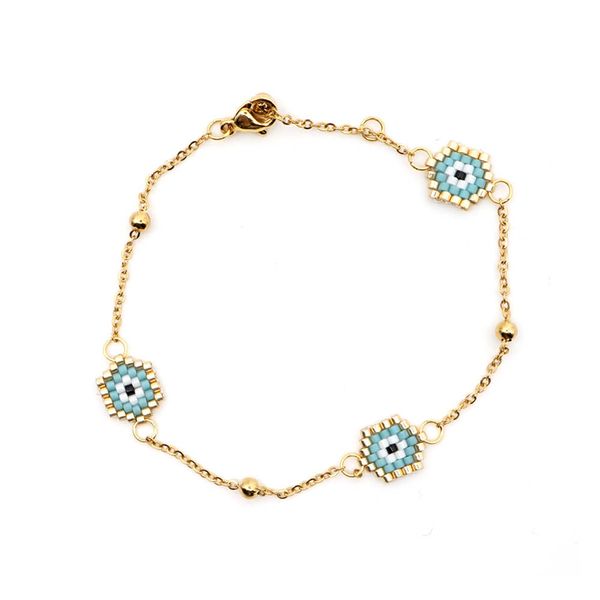 shinus10pcs/lot evil eye bracelet for women miyuki bracelets chic pulseras mujer 2019 jewelry bijoux stainless steel gold chain, Golden;silver
shinus10pcs/lot evil eye bracelet for women miyuki bracelets chic pulseras mujer 2019 jewelry bijoux stainless steel gold chain, Golden;silver