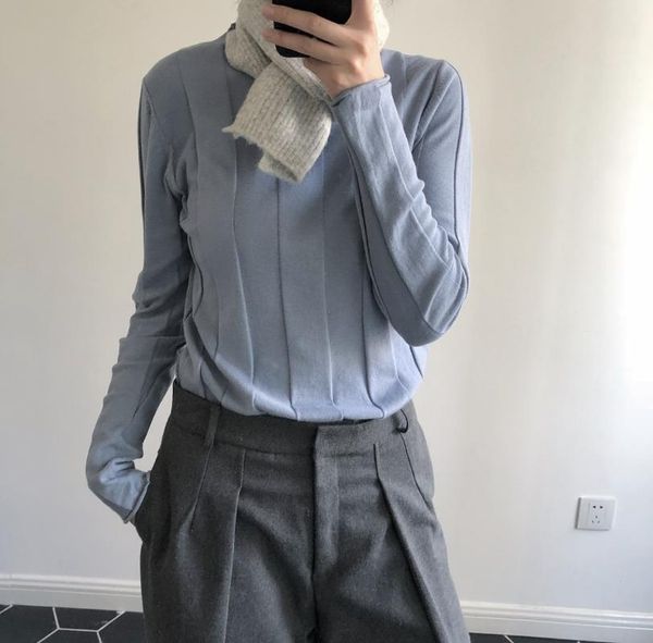 autumn and winter fashion slim bottoming shirt long sleeve pullover sweater women 2019 new, White;black
autumn and winter fashion slim bottoming shirt long sleeve pullover sweater women 2019 new, White;black