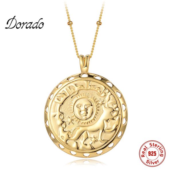 dorado real 925 sterling silver personality pattern pendant necklaces women big round party hollow out chain jewelry collier
dorado real 925 sterling silver personality pattern pendant necklaces women big round party hollow out chain jewelry collier