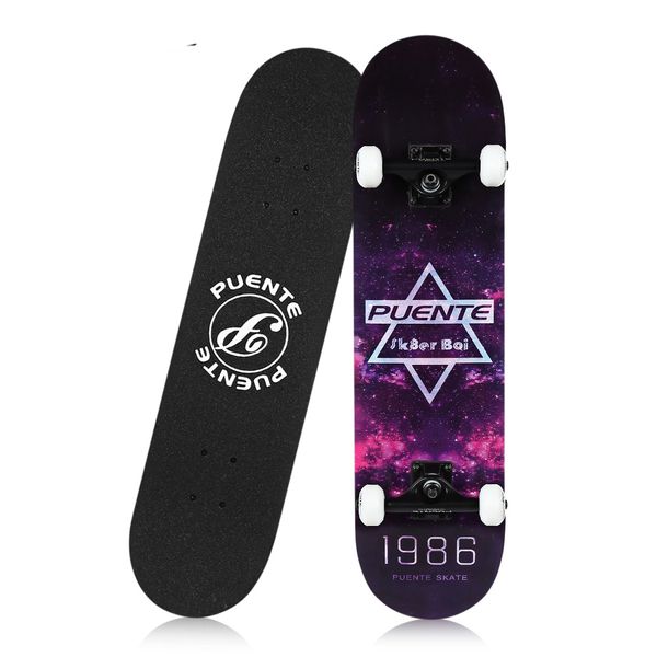 skateboard skate board four-wheel double kick 8 layer hard maple deck t-shape gadget board skateboarding entertainment
skateboard skate board four-wheel double kick 8 layer hard maple deck t-shape gadget board skateboarding entertainment