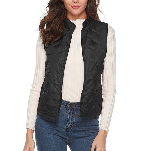 autumn and winter stand pocket slim sleeveless vest jacket for ladies plus size cotton vest jacket women monden dropshipping n6, Black;white
autumn and winter stand pocket slim sleeveless vest jacket for ladies plus size cotton vest jacket women monden dropshipping n6, Black;white