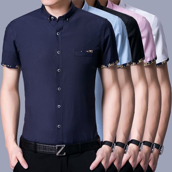 mens dress shirts slim fit patchwork men shirt short sleeve white pink blue black -4xl mens shirt, White;black
mens dress shirts slim fit patchwork men shirt short sleeve white pink blue black -4xl mens shirt, White;black