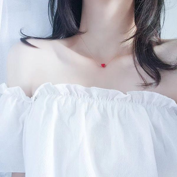 s925 sterling silver temperature change color red heart necklace female korean wind girl heart pendant student silver jewelry
s925 sterling silver temperature change color red heart necklace female korean wind girl heart pendant student silver jewelry