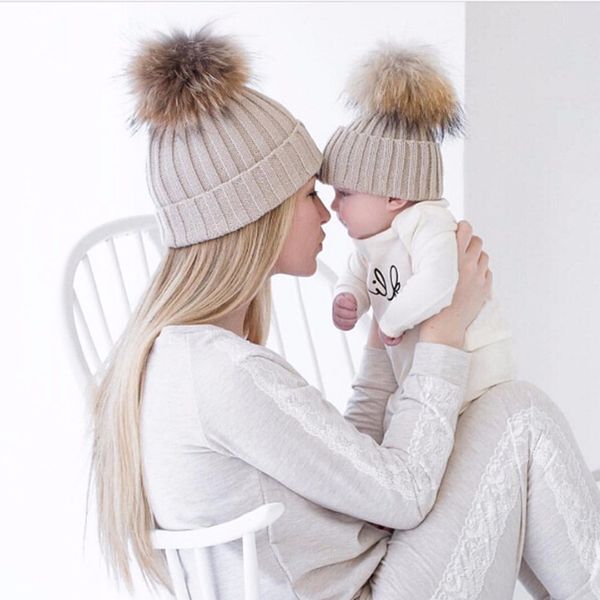 puseky 2 pcs mother kids child baby warm winter knit beanie fur pom hat crochet ski cap cute, Yellow
puseky 2 pcs mother kids child baby warm winter knit beanie fur pom hat crochet ski cap cute, Yellow