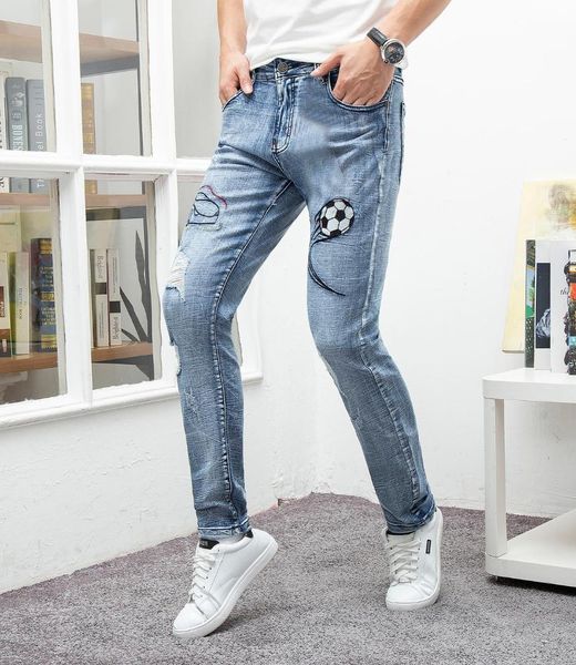 hip hop jeans men skinng slim fit football embroidery brand pants vogue homme denim trousers plus size 29-38 male blue jeans
hip hop jeans men skinng slim fit football embroidery brand pants vogue homme denim trousers plus size 29-38 male blue jeans