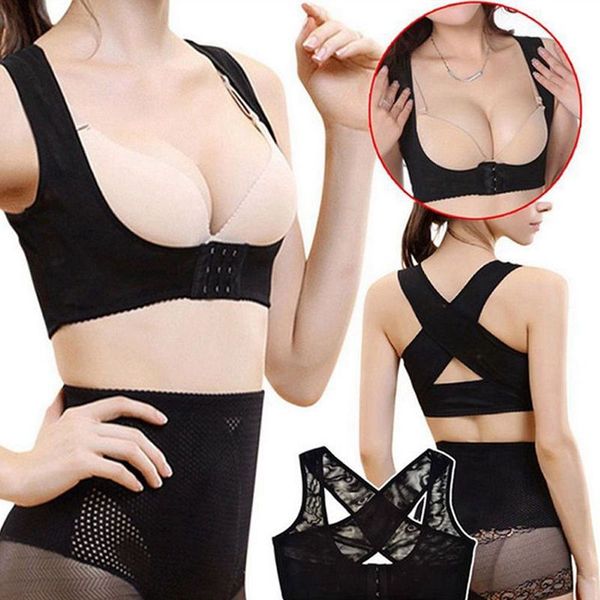 ladies women adjustable shoulder back posture corrector chest brace support belt-black-xl, Black;blue
ladies women adjustable shoulder back posture corrector chest brace support belt-black-xl, Black;blue