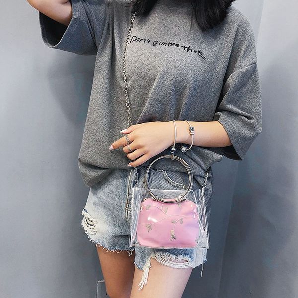 fashion women bags transparent women bags simple small tote chain shoulder handbags crossbody
fashion women bags transparent women bags simple small tote chain shoulder handbags crossbody
