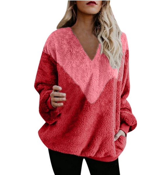 europe, america, autumn and winter new explosion v-collar stitching loose long-sleeved sweaters, Black
europe, america, autumn and winter new explosion v-collar stitching loose long-sleeved sweaters, Black