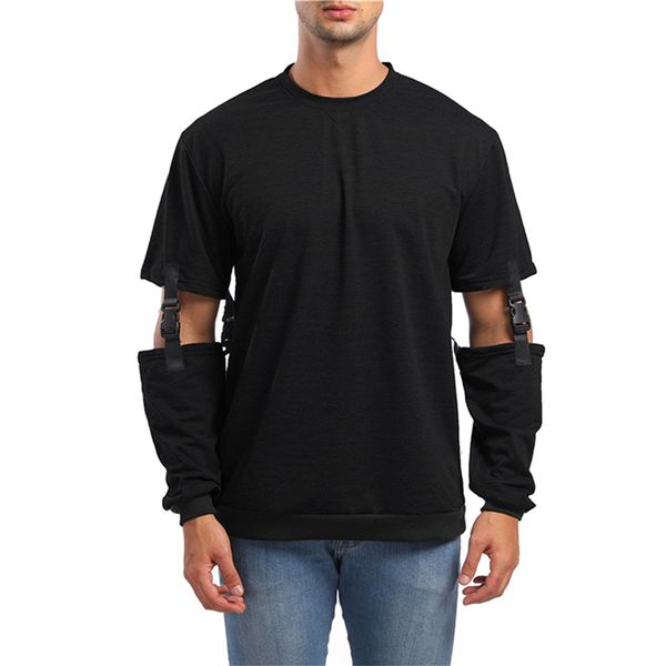 2019 autumn casual men's sweatshirt o-neck detachable sleeve fashion stitching mens sweatshirt pullovers men m-2xl, Black
2019 autumn casual men's sweatshirt o-neck detachable sleeve fashion stitching mens sweatshirt pullovers men m-2xl, Black