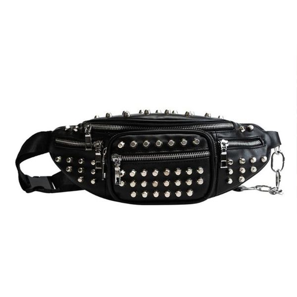 punk style rivet pu leather casual waist bag women sling shoulder bag phone pack ladies chest belt bags(black
punk style rivet pu leather casual waist bag women sling shoulder bag phone pack ladies chest belt bags(black