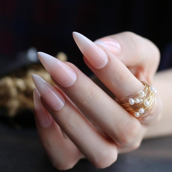 salon ombre glossy stiletto fake nails super long french line tips false nail pink medium almond diy art coffin ballet nails, Red;gold
salon ombre glossy stiletto fake nails super long french line tips false nail pink medium almond diy art coffin ballet nails, Red;gold