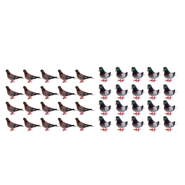 40pcs artificial feathered foam doves, diy birds crafts ornament, for home garden decoration
40pcs artificial feathered foam doves, diy birds crafts ornament, for home garden decoration