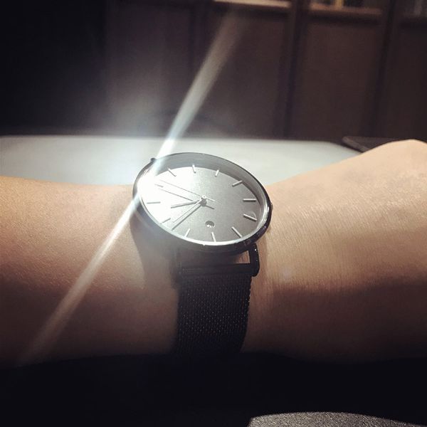 2019 enmex creative stylish wristwatch cool black charm with calendar casual canvas strap fashion stylish clock quartz watch, Slivery;brown
2019 enmex creative stylish wristwatch cool black charm with calendar casual canvas strap fashion stylish clock quartz watch, Slivery;brown