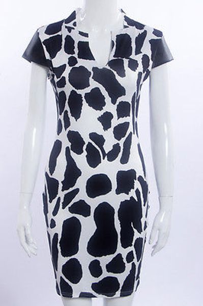 new women bodycon summer dress sleeveless cap sleeve milk print dress office workwear mini dress vestidos, Black;gray
new women bodycon summer dress sleeveless cap sleeve milk print dress office workwear mini dress vestidos, Black;gray