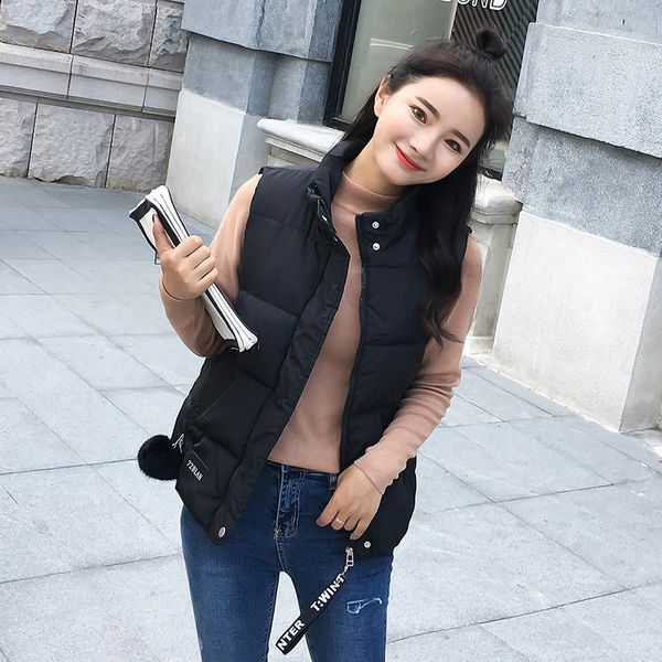 vest woman short fund 2019 back season cotton suit easy student cotton-padded clothes serve loose coat vest waistcoat, Tan;black
vest woman short fund 2019 back season cotton suit easy student cotton-padded clothes serve loose coat vest waistcoat, Tan;black