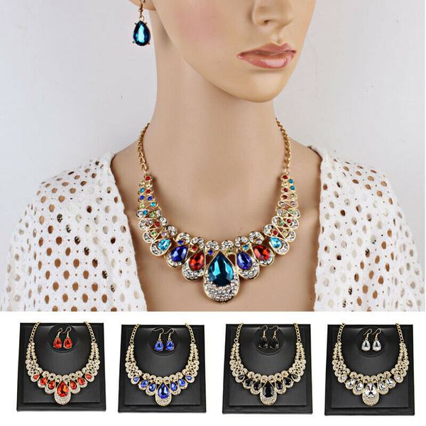 fashion jewelry set 2019 cz zircon chain enamel crystal necklace lady dangle earrings for women set bridal wedding jewelry sets, Silver
fashion jewelry set 2019 cz zircon chain enamel crystal necklace lady dangle earrings for women set bridal wedding jewelry sets, Silver