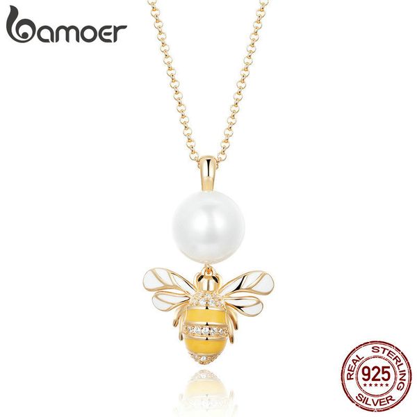 bamoer new arrival genuine 925 sterling silver freshwater pearl bee pendant necklaces for women sterling silver jewelry bsn010
bamoer new arrival genuine 925 sterling silver freshwater pearl bee pendant necklaces for women sterling silver jewelry bsn010