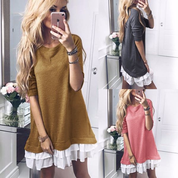 vadim women dress dress polyester cotton real regular o-neck 2019 new autumn long-sleeved stitching padded, Black;pink
vadim women dress dress polyester cotton real regular o-neck 2019 new autumn long-sleeved stitching padded, Black;pink