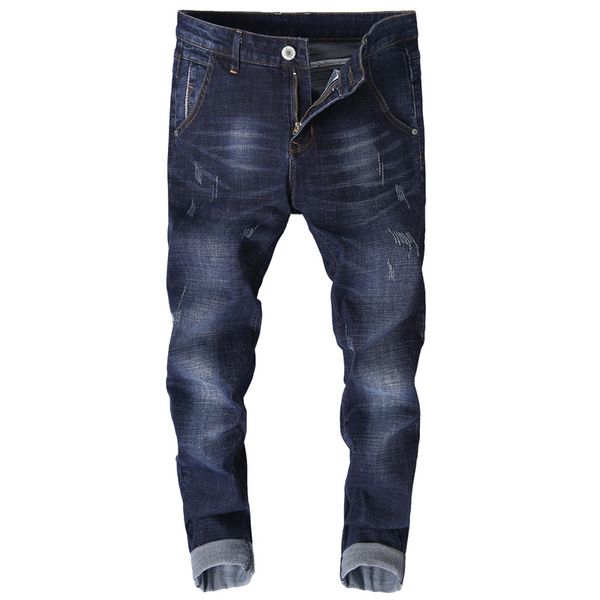 men ripped jeans 2019 spring summer slim fit straight denim pants new fashion skinny straight biker jeans plus size, Blue
men ripped jeans 2019 spring summer slim fit straight denim pants new fashion skinny straight biker jeans plus size, Blue