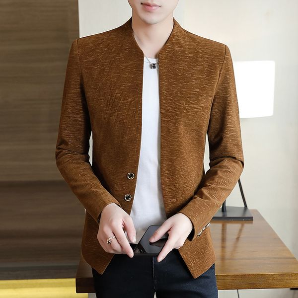 2020 spring season men leisure collar of wash and wear a suit cultivate one's morality youth handsome suit, White;black
2020 spring season men leisure collar of wash and wear a suit cultivate one's morality youth handsome suit, White;black