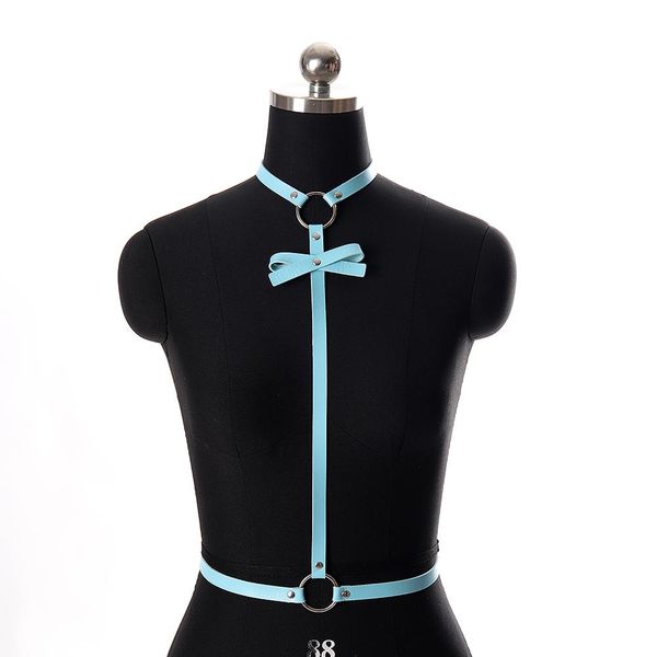 neck harness belt leather suspender blue gothic cute bow body bondage waist belt plus size adjust lingerie nightclubs, Black;white
neck harness belt leather suspender blue gothic cute bow body bondage waist belt plus size adjust lingerie nightclubs, Black;white