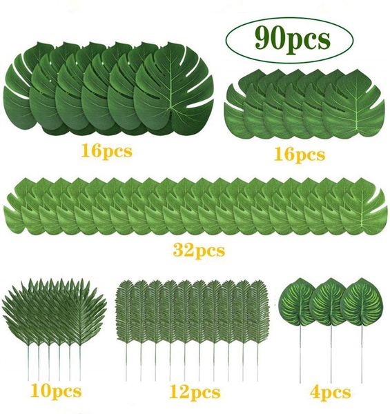 artificial tropical palm leaves green plant 90pcs/set for hawaiian luau theme party home garden decoration diy rose leaves
artificial tropical palm leaves green plant 90pcs/set for hawaiian luau theme party home garden decoration diy rose leaves