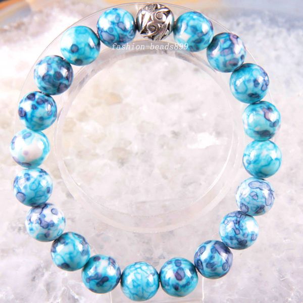 silver bracelet 6 8 10 12 mm natural stone gem round beads stretch blue jaspers bangle charm strand fashion jewelry 8, Black
silver bracelet 6 8 10 12 mm natural stone gem round beads stretch blue jaspers bangle charm strand fashion jewelry 8, Black