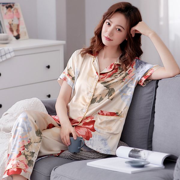 spring autumn winter women pajama mujer sleepwear sets cartoon pyjama 100% silk satin soft nightwear homewear suit xxxl, Black;red
spring autumn winter women pajama mujer sleepwear sets cartoon pyjama 100% silk satin soft nightwear homewear suit xxxl, Black;red