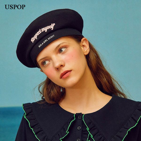 uspop 2019 new women berets letter embroidery beret female adjustable long ribbon berets polar fleece winter warm hats, Blue;gray
uspop 2019 new women berets letter embroidery beret female adjustable long ribbon berets polar fleece winter warm hats, Blue;gray