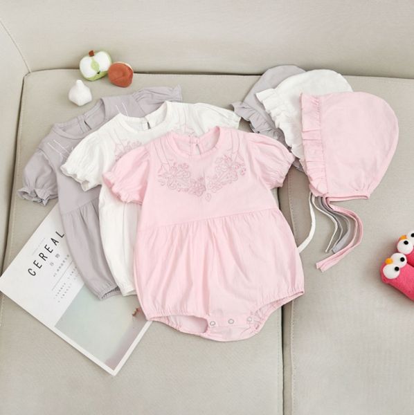 baby girl clothes flower embroidery toddler rompers hat 2pcs sets short sleeve infant jumpsuits summer baby clothing 3 colors dhw3463, Blue
baby girl clothes flower embroidery toddler rompers hat 2pcs sets short sleeve infant jumpsuits summer baby clothing 3 colors dhw3463, Blue