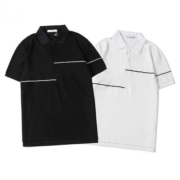 fashion brand designer polos men casual t shirt high street lapel collar luxury men polos shirts, White;black
fashion brand designer polos men casual t shirt high street lapel collar luxury men polos shirts, White;black