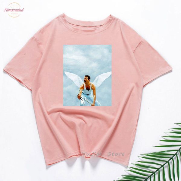 women rock queen band tshirt women freddie mercury print vintage t shirt aesthetic clothes summer female pink graphic t shirts, White
women rock queen band tshirt women freddie mercury print vintage t shirt aesthetic clothes summer female pink graphic t shirts, White